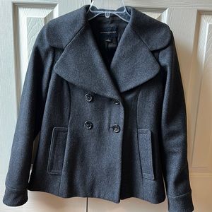 Banana Republic Grey Peacoat